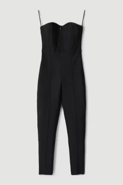 Discount ๐ Karen Millen Knitted Bandage Corset Strapless Jumpsuit - black ๐ 12 Discount ๐ Karen Millen Knitted Bandage Corset Strapless Jumpsuit - black ๐ -Occasionwear Popular Store bkk06096 black xl 3