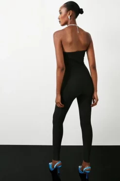 Discount ๐ Karen Millen Knitted Bandage Corset Strapless Jumpsuit - black ๐ 14 Discount ๐ Karen Millen Knitted Bandage Corset Strapless Jumpsuit - black ๐ -Occasionwear Popular Store bkk06096 black xl 5