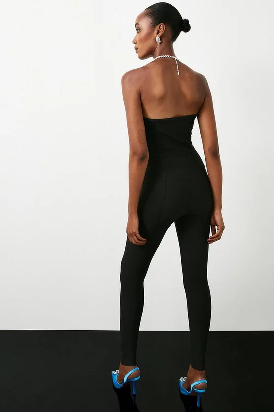 Discount ๐ Karen Millen Knitted Bandage Corset Strapless Jumpsuit - black ๐ 8 Discount ๐ Karen Millen Knitted Bandage Corset Strapless Jumpsuit - black ๐ - Image 6