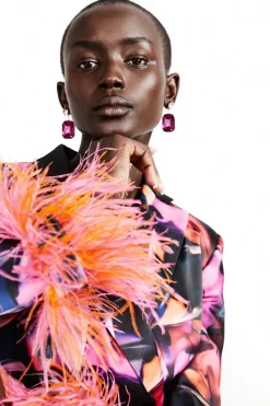 Best Sale 😍 Karen Millen Weston Marble Feather Cuff Blazer Mini 👗 Dress - multi 🎁 12 Best Sale 😍 Karen Millen Weston Marble Feather Cuff Blazer Mini 👗 Dress - multi 🎁 -Occasionwear Popular Store bkk06106 multi xl 5