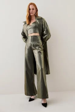 Cheapest 🎉 Karen Millen Metallic Corset Crop Top ⭐ -Occasionwear Popular Store bkk06137 gold xl 2