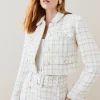 Hot Sale 🔔 Karen Millen Sparkle Tweed Pocket Trophy Jacket - ivory 🤩 1 Hot Sale 🔔 Karen Millen Sparkle Tweed Pocket Trophy Jacket - ivory 🤩 -Occasionwear Popular Store bkk06146 ivory xl