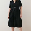 New 💯 Karen Millen Plus Size Structured Crepe Forever Pleat 👗 Dress 🎉 1 New 💯 Karen Millen Plus Size Structured Crepe Forever Pleat 👗 Dress 🎉 -Occasionwear Popular Store bkk06228 black xl