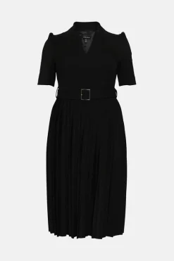 New ๐ฏ Karen Millen Plus Size Structured Crepe Forever Pleat ๐ Dress ๐ 11 New ๐ฏ Karen Millen Plus Size Structured Crepe Forever Pleat ๐ Dress ๐ -Occasionwear Popular Store bkk06228 black xl 3