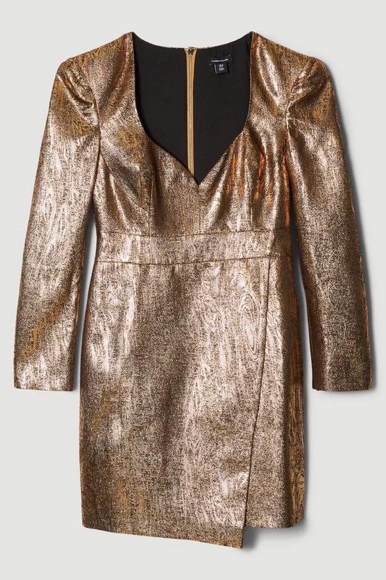 Hot Sale ๐งจ Karen Millen Sweetheart Neck Jacquard Mini ๐ Dress ๐ 6 Hot Sale ๐งจ Karen Millen Sweetheart Neck Jacquard Mini ๐ Dress ๐ - Image 4