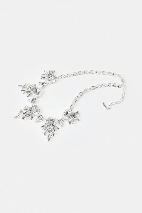 Hot Sale โค๏ธ Karen Millen Silver Plated Diamante Extreme Necklace ๐ 5 Hot Sale โค๏ธ Karen Millen Silver Plated Diamante Extreme Necklace ๐ - Image 3