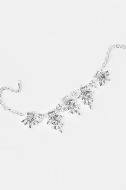 Hot Sale โค๏ธ Karen Millen Silver Plated Diamante Extreme Necklace ๐ 10 Hot Sale โค๏ธ Karen Millen Silver Plated Diamante Extreme Necklace ๐ -Occasionwear Popular Store bkk06360 silver xl 3