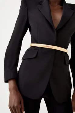 Deals ✨ Karen Millen Chunky Snake Chain Belt ✔️