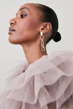 Top 10 🤩 Karen Millen Tulle Lace Jersey Bodysuit - neutral 🎁 -Occasionwear Popular Store bkk06383 neutral xl 5