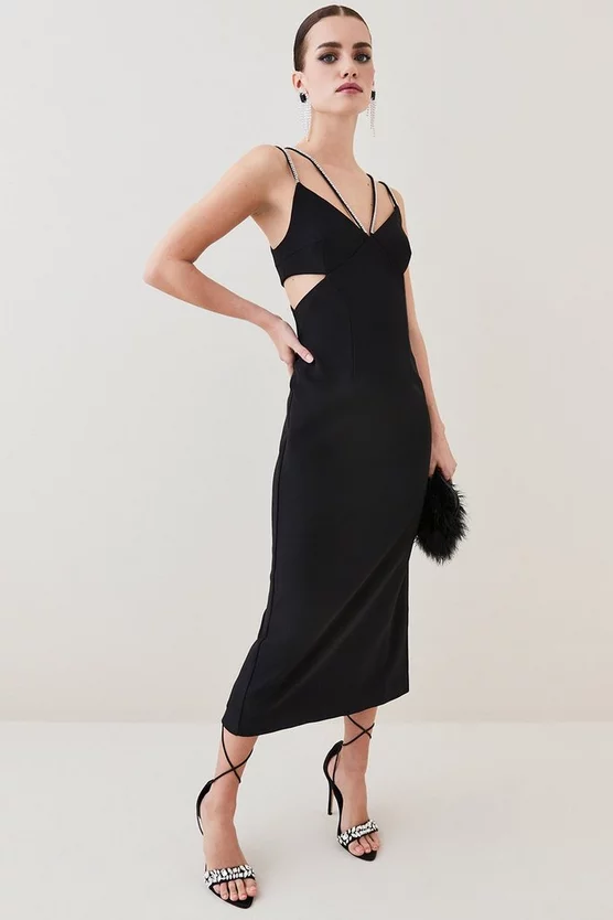 Best Pirce ๐ฅฐ Karen Millen Petite Figure Form Crystal Embellished Midi - black ๐ 3 Best Pirce ๐ฅฐ Karen Millen Petite Figure Form Crystal Embellished Midi - black ๐
