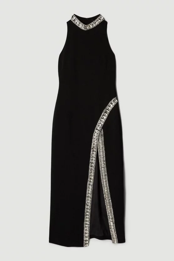 Best deal ๐ Karen Millen Tall Crystal Embellished Woven Maxi ๐ Dress - black ๐ฅ 6 Best deal ๐ Karen Millen Tall Crystal Embellished Woven Maxi ๐ Dress - black ๐ฅ - Image 4