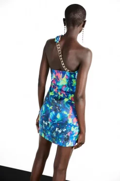 Hot Sale 🎉 Karen Millen Weston Kaleidoscope Print Chain Mini 👗 Dress - multi 🔥 -Occasionwear Popular Store bkk06769 multi xl 2