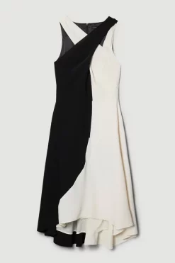 Best deal ๐ Karen Millen Soft Tailored Colour Block Halter Midi ๐ Dress ๐ฅ 12 Best deal ๐ Karen Millen Soft Tailored Colour Block Halter Midi ๐ Dress ๐ฅ -Occasionwear Popular Store bkk06772 mono xl 3