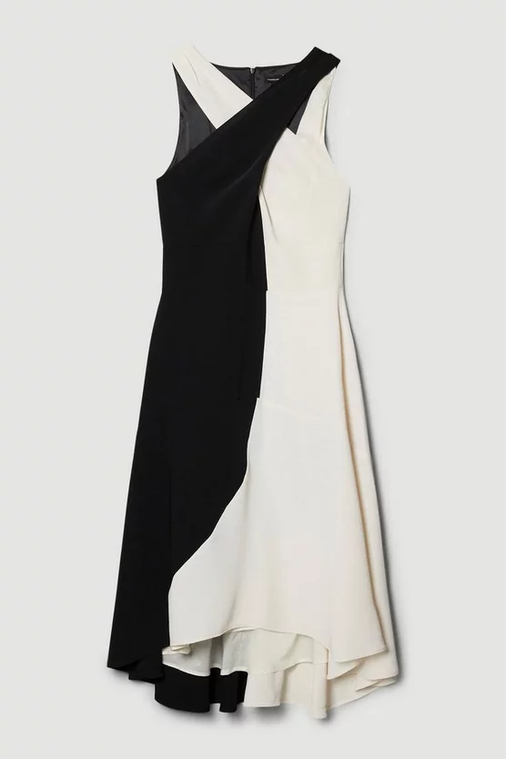 Best deal ๐ Karen Millen Soft Tailored Colour Block Halter Midi ๐ Dress ๐ฅ 6 Best deal ๐ Karen Millen Soft Tailored Colour Block Halter Midi ๐ Dress ๐ฅ - Image 4