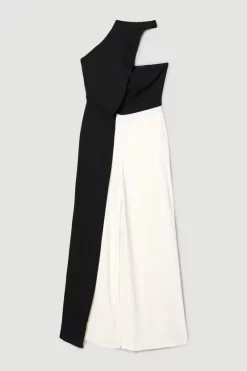 Best Sale 🎁 Karen Millen Soft Tailored Colour Block Halter Jumpsuit - mono 👍 12 Best Sale 🎁 Karen Millen Soft Tailored Colour Block Halter Jumpsuit - mono 👍 -Occasionwear Popular Store bkk06773 mono xl 3