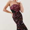 Flash Sale ๐ Karen Millen Abstract Sequin And Embroidery Bandeau ๐ Dress - pink ๐ 2 Flash Sale ๐ Karen Millen Abstract Sequin And Embroidery Bandeau ๐ Dress - pink ๐ -Occasionwear Popular Store bkk06809 pink xl