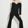 Best deal ❤️ Karen Millen Clean Tailored Bardot Jumpsuit 🛒 -Occasionwear Popular Store bkk06813 black xl