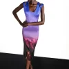 Budget 💯 Karen Millen Weston Ombre Mountain Column Midi 👗 Dress - multi 🤩 1 Budget 💯 Karen Millen Weston Ombre Mountain Column Midi 👗 Dress - multi 🤩 -Occasionwear Popular Store bkk06836 multi xl