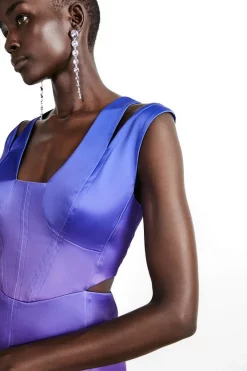 Budget 💯 Karen Millen Weston Ombre Mountain Column Midi 👗 Dress - multi 🤩 -Occasionwear Popular Store bkk06836 multi xl 1