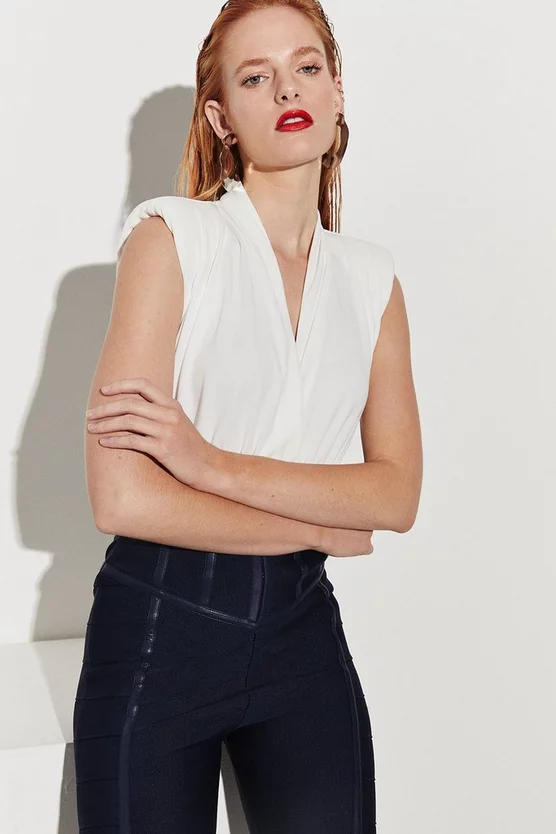 Wholesale ๐ Karen Millen Bandage And Georgette Corset Style Jumpsuit - navy ๐ฅ 5 Wholesale ๐ Karen Millen Bandage And Georgette Corset Style Jumpsuit - navy ๐ฅ - Image 3