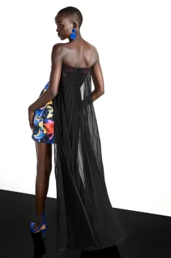 Cheap 💯 Karen Millen Weston Mirrored Marble Print Maxi Cape Back 👗 Dress - multi ❤️ -Occasionwear Popular Store bkk06862 multi xl 2