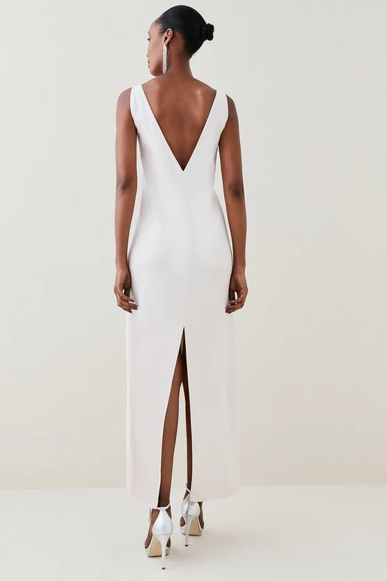 Wholesale 😉 Karen Millen Compact Viscose Cami Midi 👗 Dress - nude ✨ 5 Wholesale 😉 Karen Millen Compact Viscose Cami Midi 👗 Dress - nude ✨ - Image 3