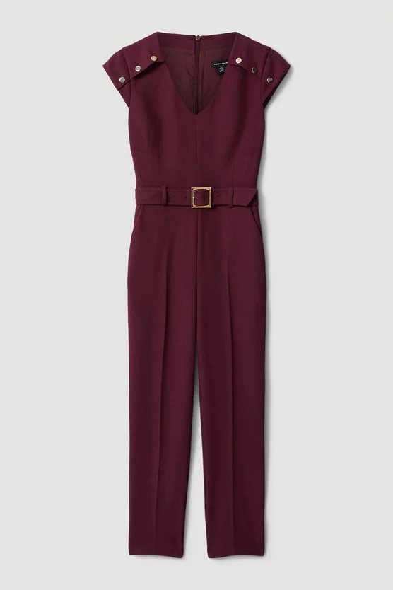 Cheap ๐ฅ Karen Millen Compact Crepe Button Shoulder Jumpsuit โจ 6 Cheap ๐ฅ Karen Millen Compact Crepe Button Shoulder Jumpsuit โจ - Image 4