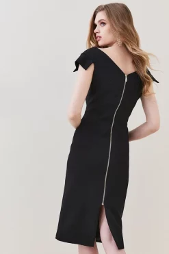 Top 10 ๐ Karen Millen Structured Crepe Cross Detail Midi ๐ Dress ๐ฅฐ 13 Top 10 ๐ Karen Millen Structured Crepe Cross Detail Midi ๐ Dress ๐ฅฐ -Occasionwear Popular Store bkk06911 black xl 2