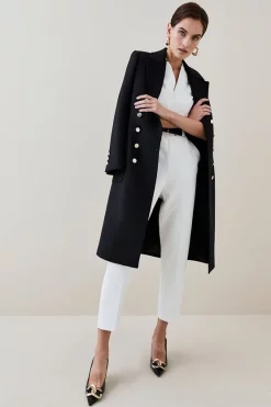 Top 10 🔥 Karen Millen Structured Crepe Forever Belted Jumpsuit 🔔 -Occasionwear Popular Store bkk06917 black xl 5