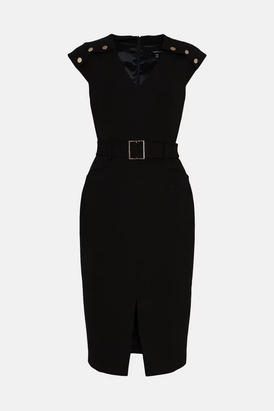 Wholesale 🌟 Karen Millen Tall Structured Crepe Belted Forever Midi 👗 Dress 😉 7 Wholesale 🌟 Karen Millen Tall Structured Crepe Belted Forever Midi 👗 Dress 😉 - Image 5