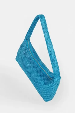 Deals ✔️ Karen Millen Diamante Rhinestone Slouch Shoulder Bag 💯 -Occasionwear Popular Store bkk07036 blue xl 2