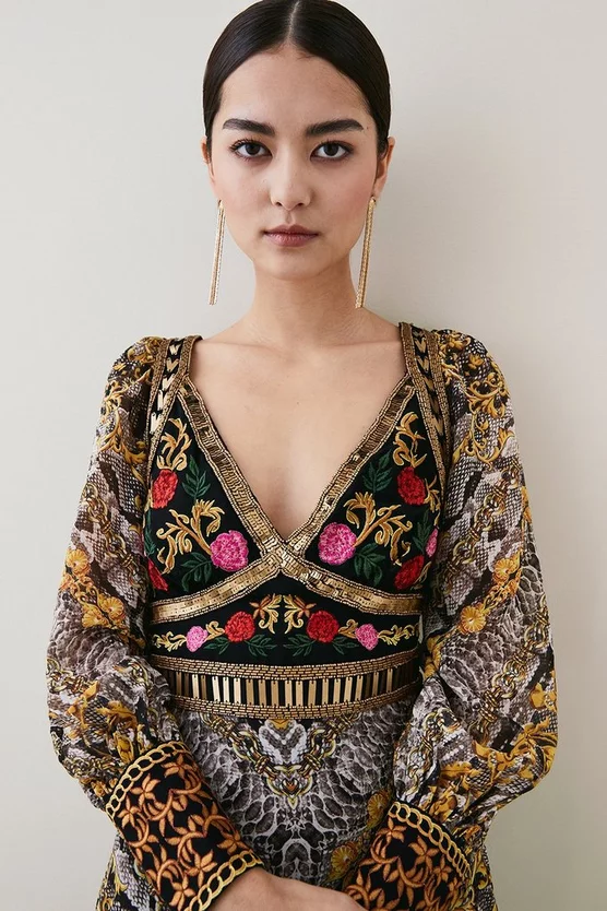 Wholesale ๐ Karen Millen Petite Baroque Embroidered & Bead Midi ๐ Dress - multi ๐ฏ 7 Wholesale ๐ Karen Millen Petite Baroque Embroidered & Bead Midi ๐ Dress - multi ๐ฏ - Image 5