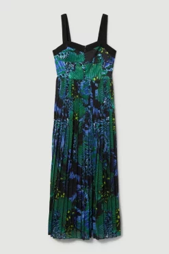 Wholesale 🎉 Karen Millen Plus Size Top Stitch Pleated Butterfly Woven Midi 👗 Dress - green ⭐ -Occasionwear Popular Store bkk07052 green xl 3