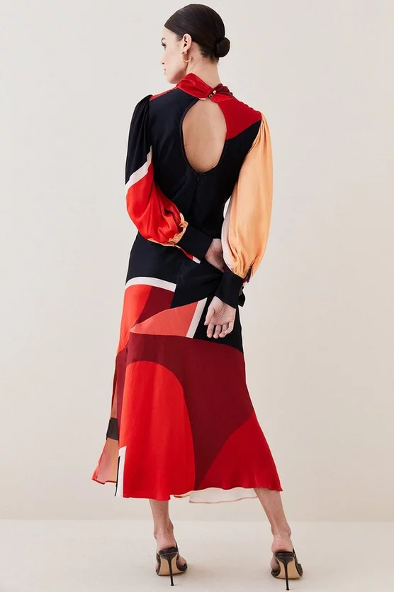 Best reviews of 🔥 Karen Millen Draped Stretch Satin Colour Block Midi 👗 Dress - orange 🌟 8 Best reviews of 🔥 Karen Millen Draped Stretch Satin Colour Block Midi 👗 Dress - orange 🌟 - Image 6
