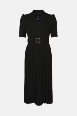 Brand new 👏 Karen Millen Tall Structure Crepe Forever Pleat Midi 👗 Dress 😉 14 Brand new 👏 Karen Millen Tall Structure Crepe Forever Pleat Midi 👗 Dress 😉 -Occasionwear Popular Store bkk07060 black xl 5