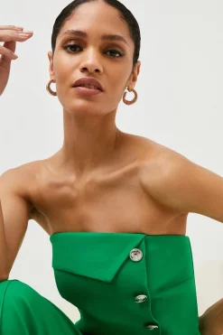 Buy โ๏ธ Karen Millen Compact Stretch Viscose Bandeau Jumpsuit - green ๐ 8 Buy โ๏ธ Karen Millen Compact Stretch Viscose Bandeau Jumpsuit - green ๐ -Occasionwear Popular Store bkk07074 green xl 1