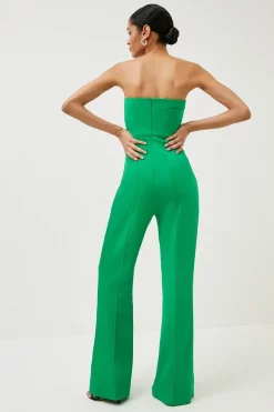 Buy โ๏ธ Karen Millen Compact Stretch Viscose Bandeau Jumpsuit - green ๐ 9 Buy โ๏ธ Karen Millen Compact Stretch Viscose Bandeau Jumpsuit - green ๐ -Occasionwear Popular Store bkk07074 green xl 2