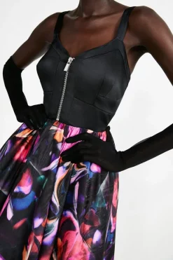 Best Pirce 🥰 Karen Millen Marble Jacquard Corset Bodice Woven 👗 Dress - multi 🥰 9 Best Pirce 🥰 Karen Millen Marble Jacquard Corset Bodice Woven 👗 Dress - multi 🥰 -Occasionwear Popular Store bkk07093 multi xl 1