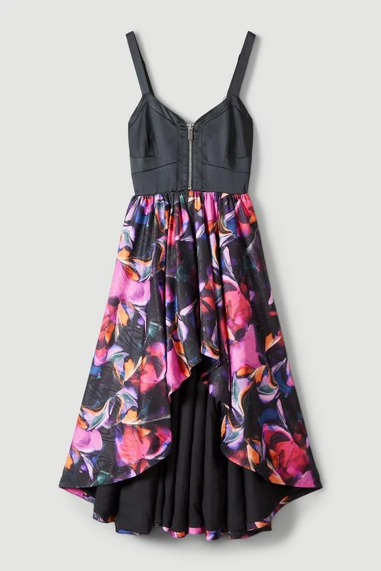 Best Pirce 🥰 Karen Millen Marble Jacquard Corset Bodice Woven 👗 Dress - multi 🥰 6 Best Pirce 🥰 Karen Millen Marble Jacquard Corset Bodice Woven 👗 Dress - multi 🥰 - Image 4