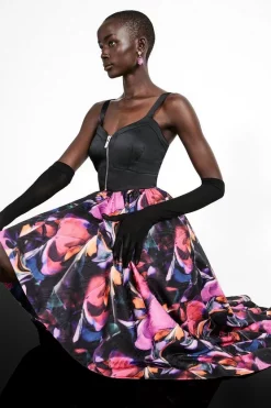 Best Pirce 🥰 Karen Millen Marble Jacquard Corset Bodice Woven 👗 Dress - multi 🥰 12 Best Pirce 🥰 Karen Millen Marble Jacquard Corset Bodice Woven 👗 Dress - multi 🥰 -Occasionwear Popular Store bkk07093 multi xl 4