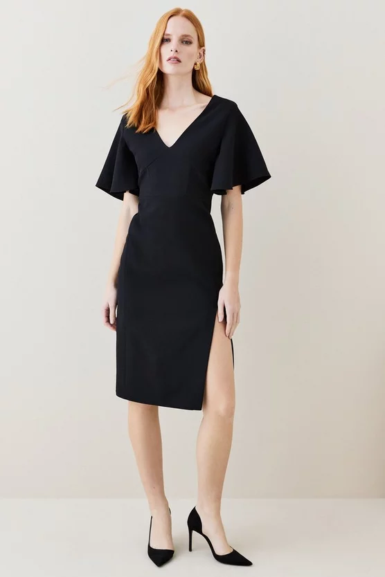 Best reviews of ❤️ Karen Millen Structured Crepe Angel Sleeve Pencil Midi 👗 Dress 🥰 3 Best reviews of ❤️ Karen Millen Structured Crepe Angel Sleeve Pencil Midi 👗 Dress 🥰