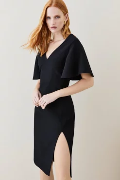 Best reviews of ❤️ Karen Millen Structured Crepe Angel Sleeve Pencil Midi 👗 Dress 🥰 12 Best reviews of ❤️ Karen Millen Structured Crepe Angel Sleeve Pencil Midi 👗 Dress 🥰 -Occasionwear Popular Store bkk07098 black xl 2