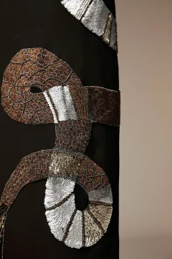 Cheap 🌟 Karen Millen British Museum Serpent Embellished Midi 👗 Dress - black 🎁 -Occasionwear Popular Store bkk07148 black xl 5