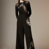 Best deal 🤩 Karen Millen British Museum Serpent Embellished Jumpsuit - black 🥰 -Occasionwear Popular Store bkk07149 black xl