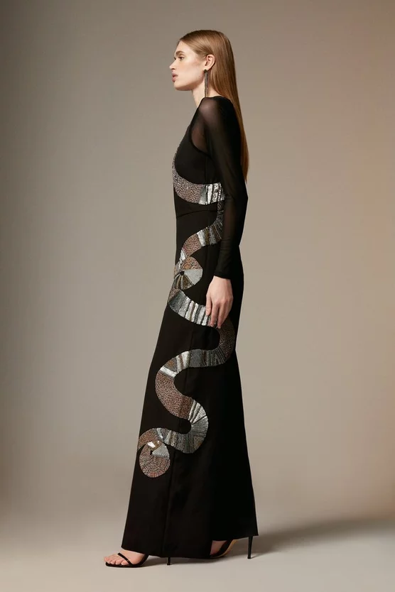 Best deal 🤩 Karen Millen British Museum Serpent Embellished Jumpsuit - black 🥰 5 Best deal 🤩 Karen Millen British Museum Serpent Embellished Jumpsuit - black 🥰 - Image 3