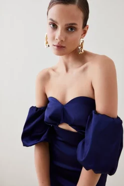 Coupon โ๏ธ Karen Millen Italian Structured Satin Bardot Pencil Midi ๐ Dress - navy ๐ 9 Coupon โ๏ธ Karen Millen Italian Structured Satin Bardot Pencil Midi ๐ Dress - navy ๐ -Occasionwear Popular Store bkk07151 navy xl 1