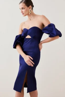 Coupon โ๏ธ Karen Millen Italian Structured Satin Bardot Pencil Midi ๐ Dress - navy ๐ 12 Coupon โ๏ธ Karen Millen Italian Structured Satin Bardot Pencil Midi ๐ Dress - navy ๐ -Occasionwear Popular Store bkk07151 navy xl 4