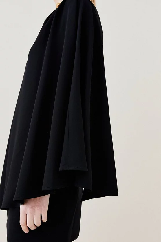 New ๐ Karen Millen Compact Viscose One Shoulder Cape Mini ๐ Dress ๐ 5 New ๐ Karen Millen Compact Viscose One Shoulder Cape Mini ๐ Dress ๐ - Image 3