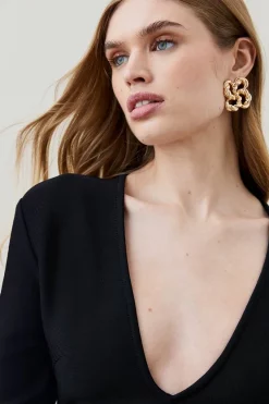 Best deal โ Karen Millen Bandage Form Fitting Deep V-neck Midaxi ๐ Dress โจ 10 Best deal โ Karen Millen Bandage Form Fitting Deep V-neck Midaxi ๐ Dress โจ -Occasionwear Popular Store bkk07173 black xl 1