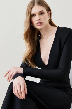 Best deal โ Karen Millen Bandage Form Fitting Deep V-neck Midaxi ๐ Dress โจ 11 Best deal โ Karen Millen Bandage Form Fitting Deep V-neck Midaxi ๐ Dress โจ -Occasionwear Popular Store bkk07173 black xl 2